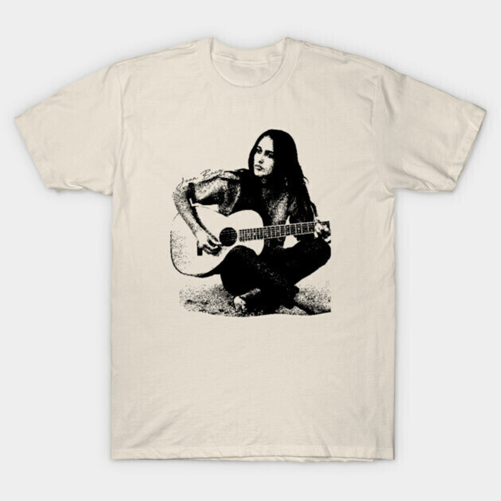 Joan Baez Guitar Retro - Joan Baez - T-Shirt